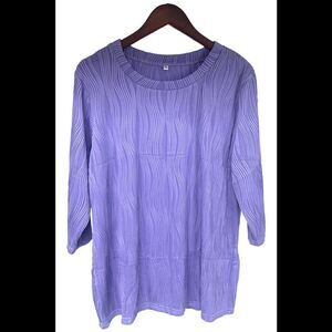 Jome Design Women's 3/4 Sleeve Top Purple - Regular